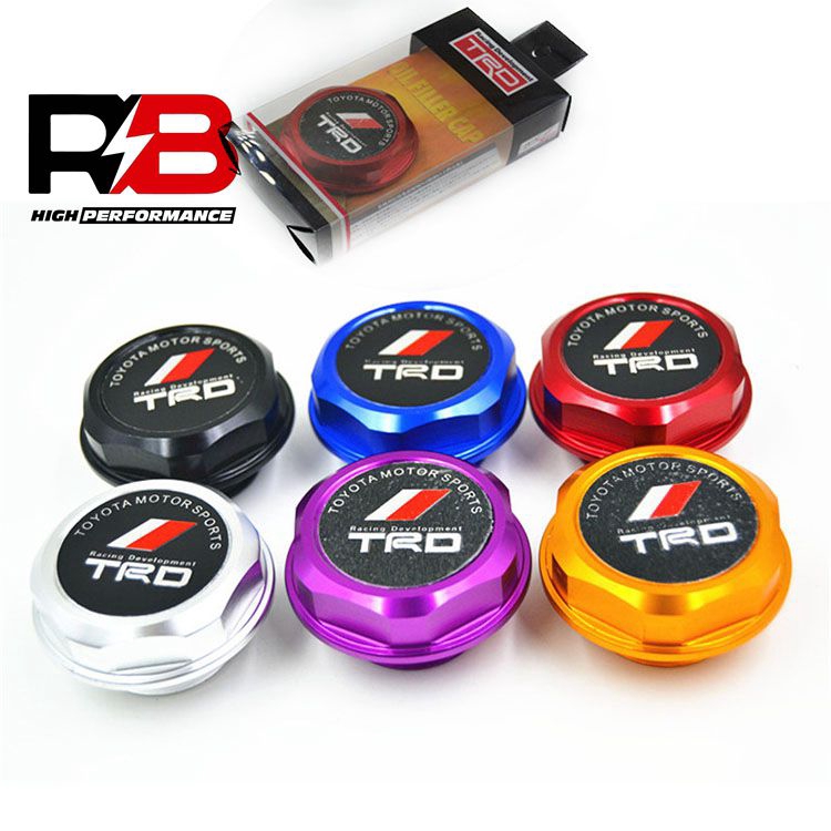TOM/'S Engine Oil Fuel Filler Cap Cover Billet Gold For Toyota Camry Corolla