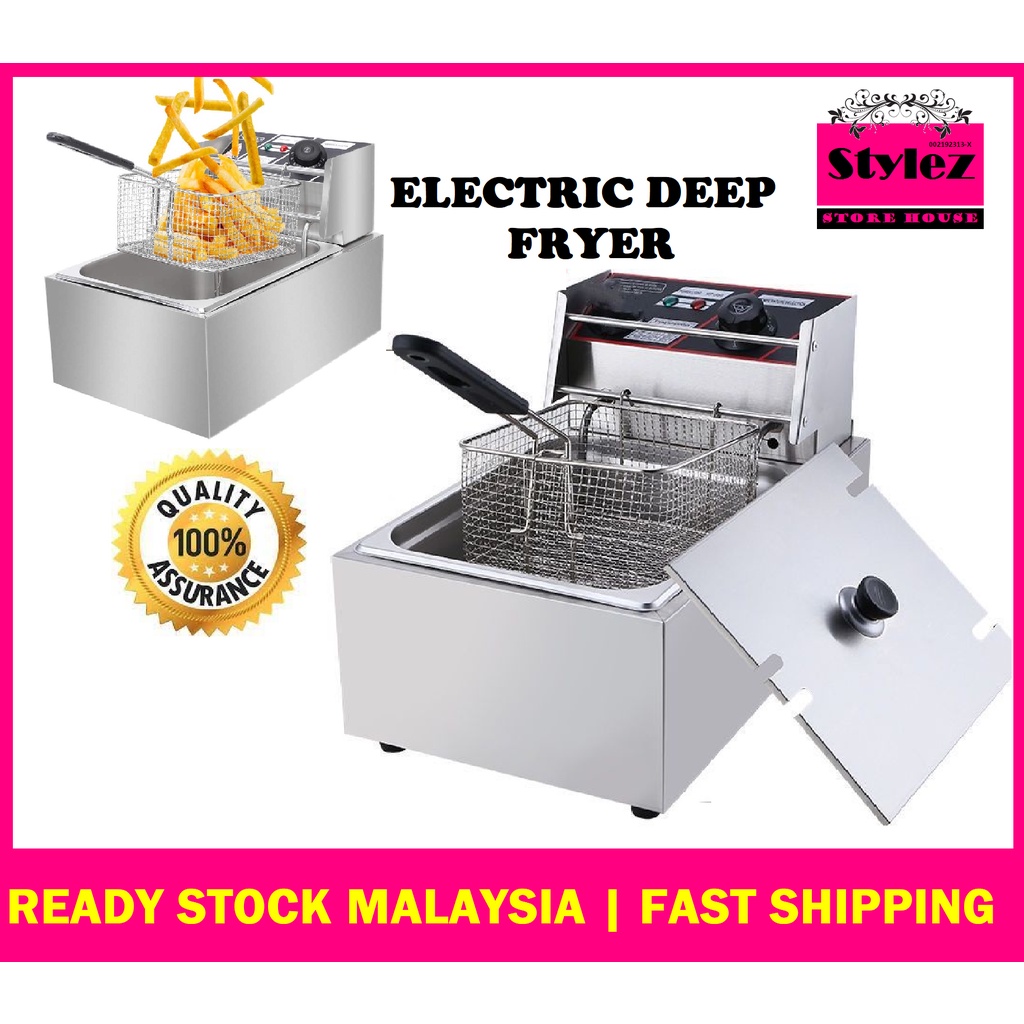 6L Commercial Heavy Duty Stainless Steel Single Tank Electric Deep