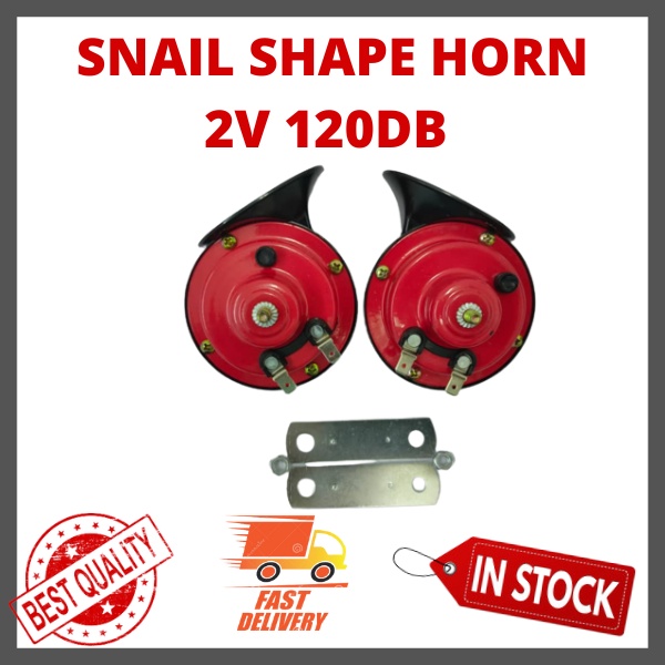 (2 PCS/SET) 12V Twin Tone Snail Bm Horn High Quality Car Horn Horn Kereta