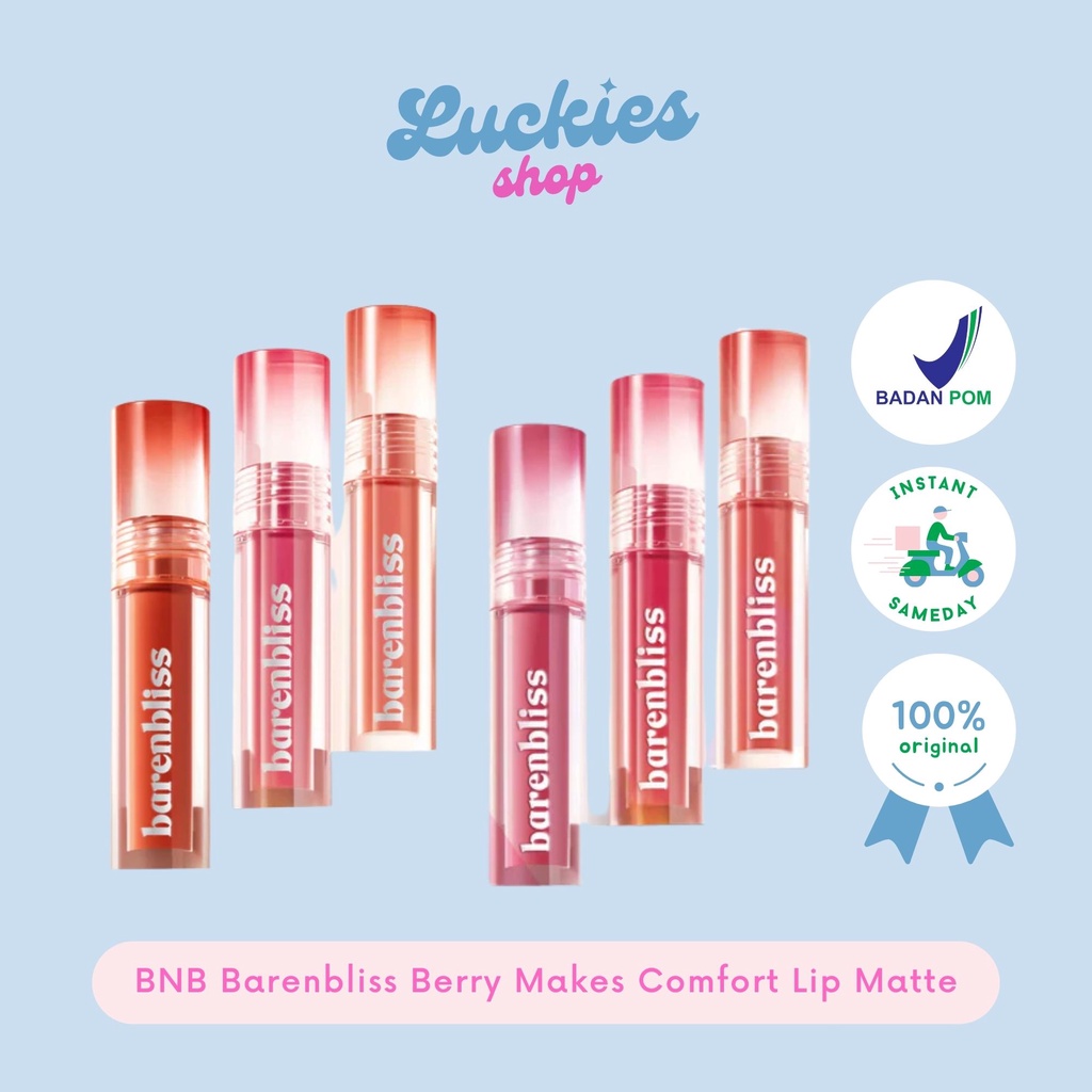 Bpom BNB Barenbliss Berry Makes Comfort Lip Matte Cream Korea Liquid Lipstick Lipstick Lipmatte Lipmate Lipcream Lipmate