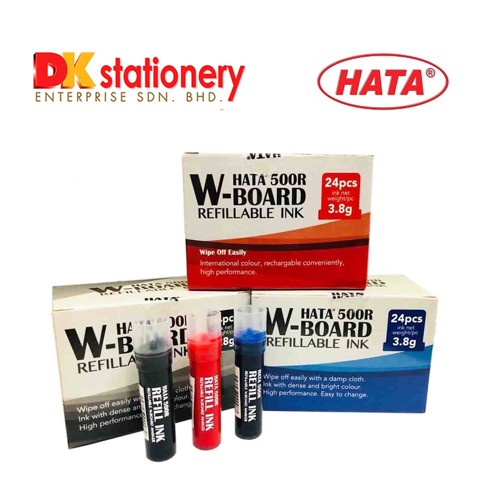 Hata 500R W-Board Refillable Ink I 24 Pcs / Box | Shopee Malaysia