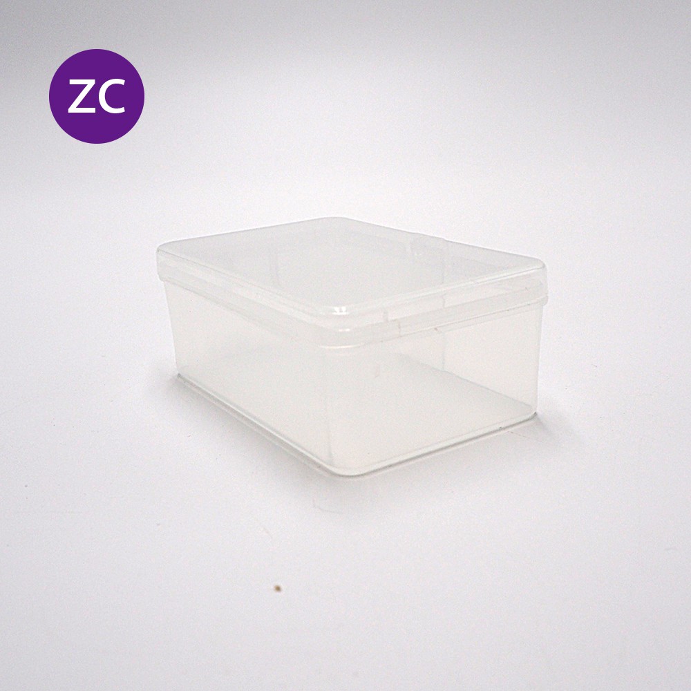 small clear plastic bins