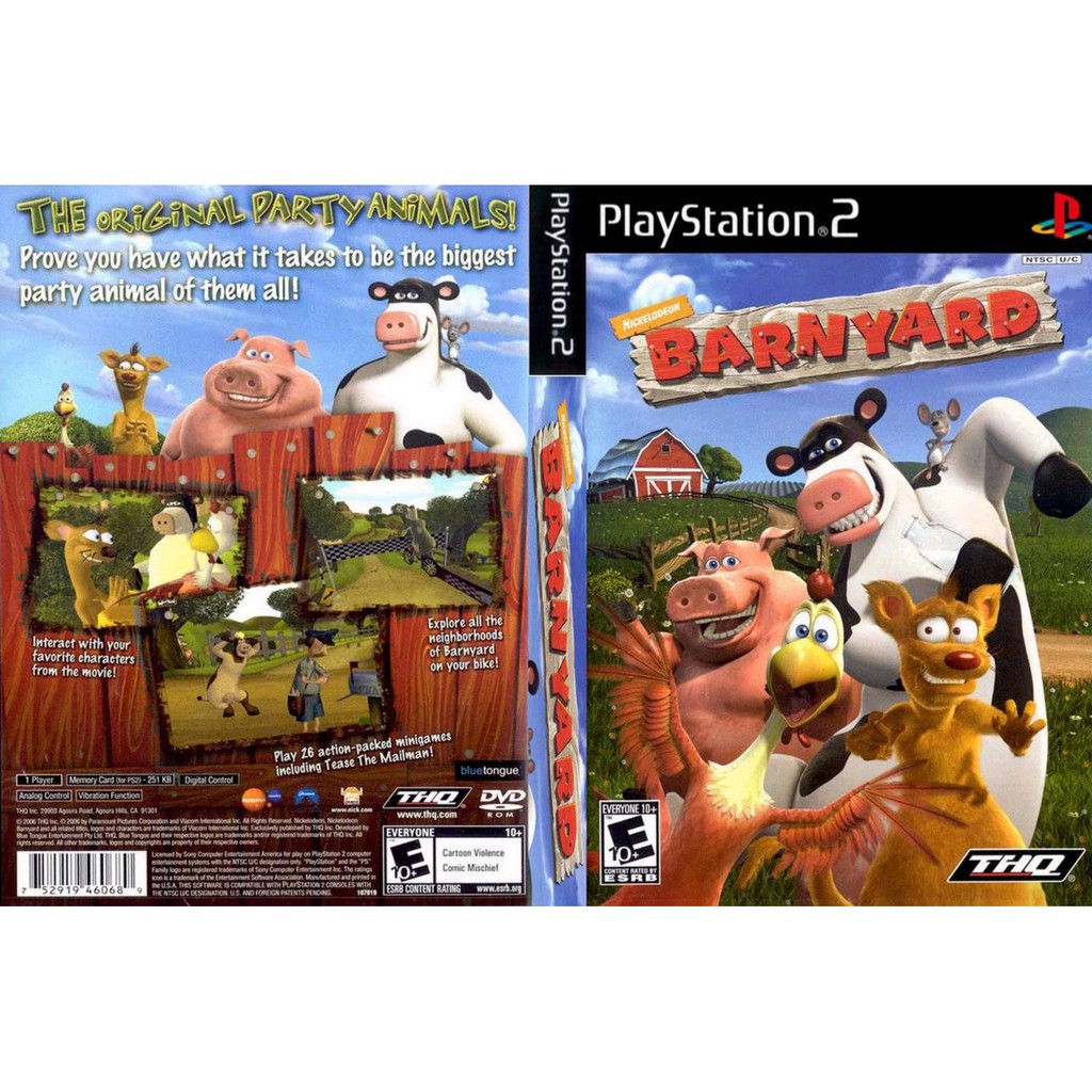 PS2 Game Nickelodeon Barnyard | Shopee Malaysia