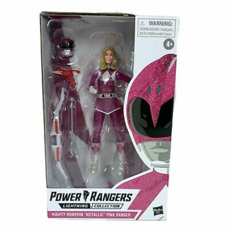 Power Rangers Lighting MMPR Metallic Pink Ranger Kat Hasbro Pulse ...