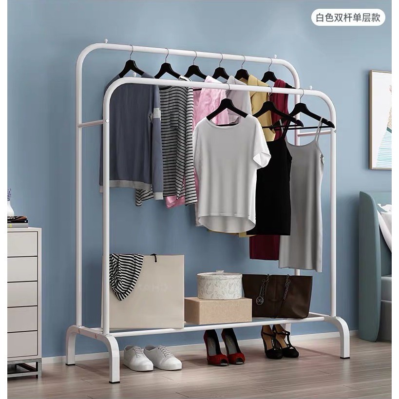 Clothes Rack Hanging Rak Besi Penggantung Baju Penyangkut Tempat Letak ...