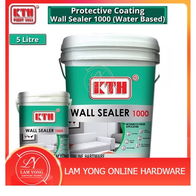 5L KTH 1000 wall sealer / undercoat paint / dinding / cat undercoat
