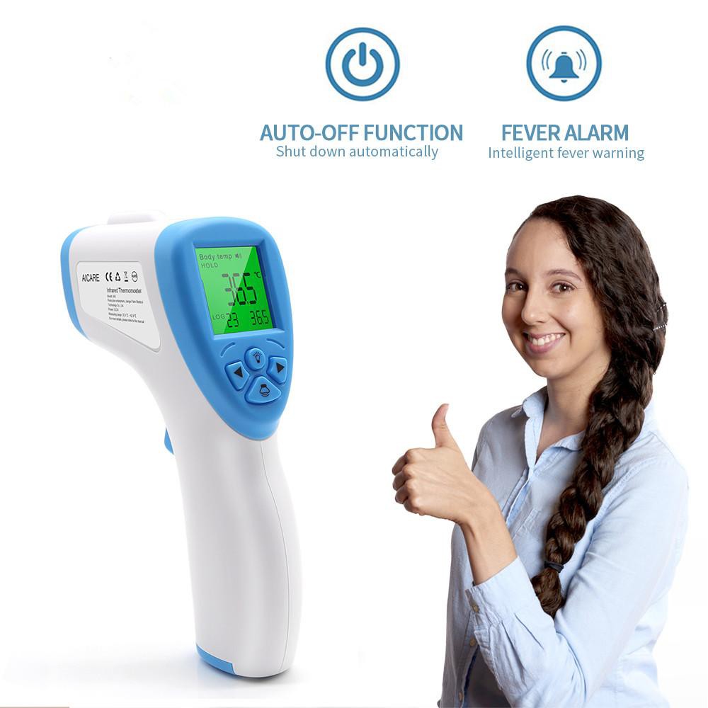 Infrared Forehead Thermometer Non Contact Touchless Digital Temporal Thermometers with Fever