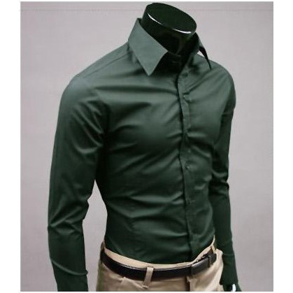 dark green casual shirt