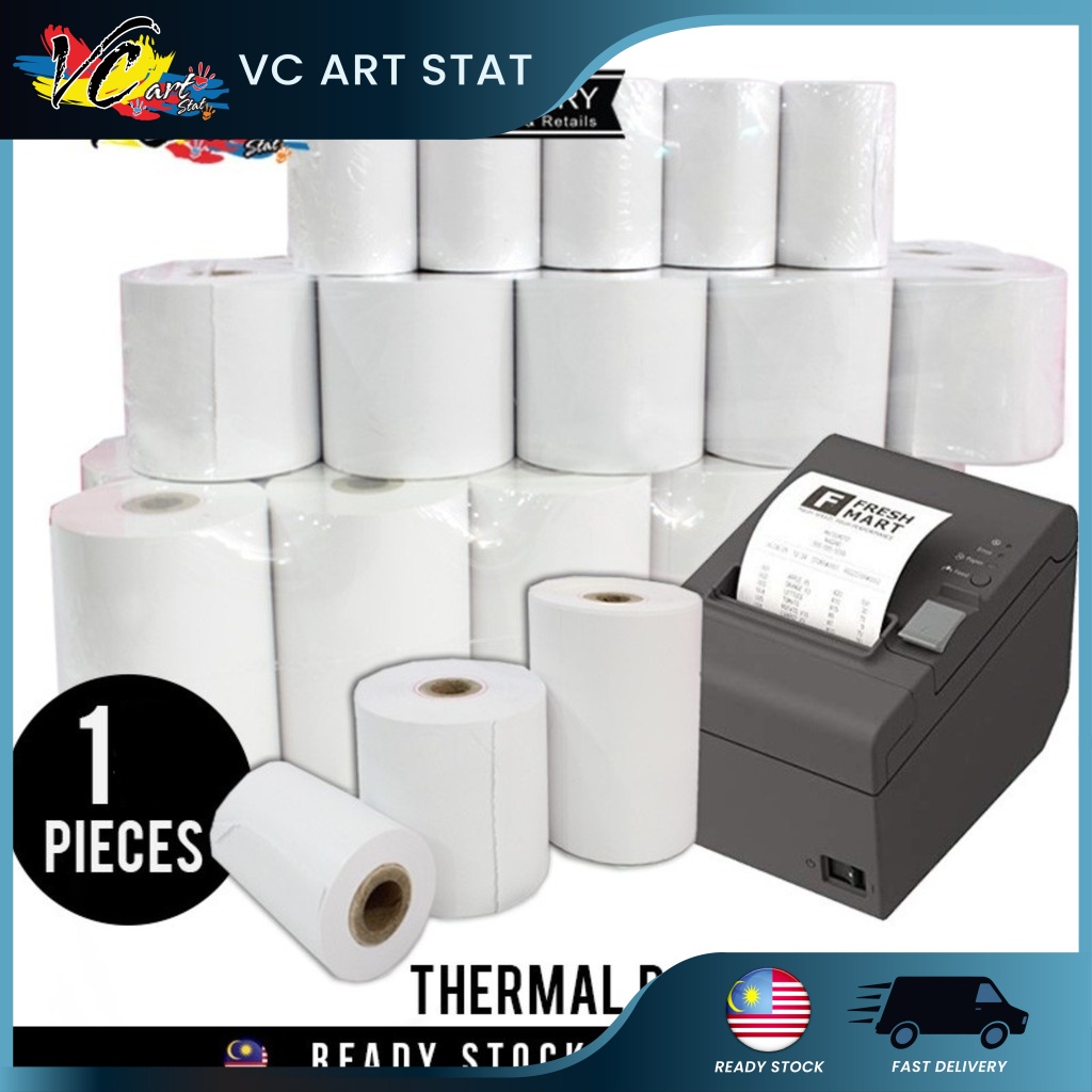  pack of 10 topup srs portable printer thermal paper roll 