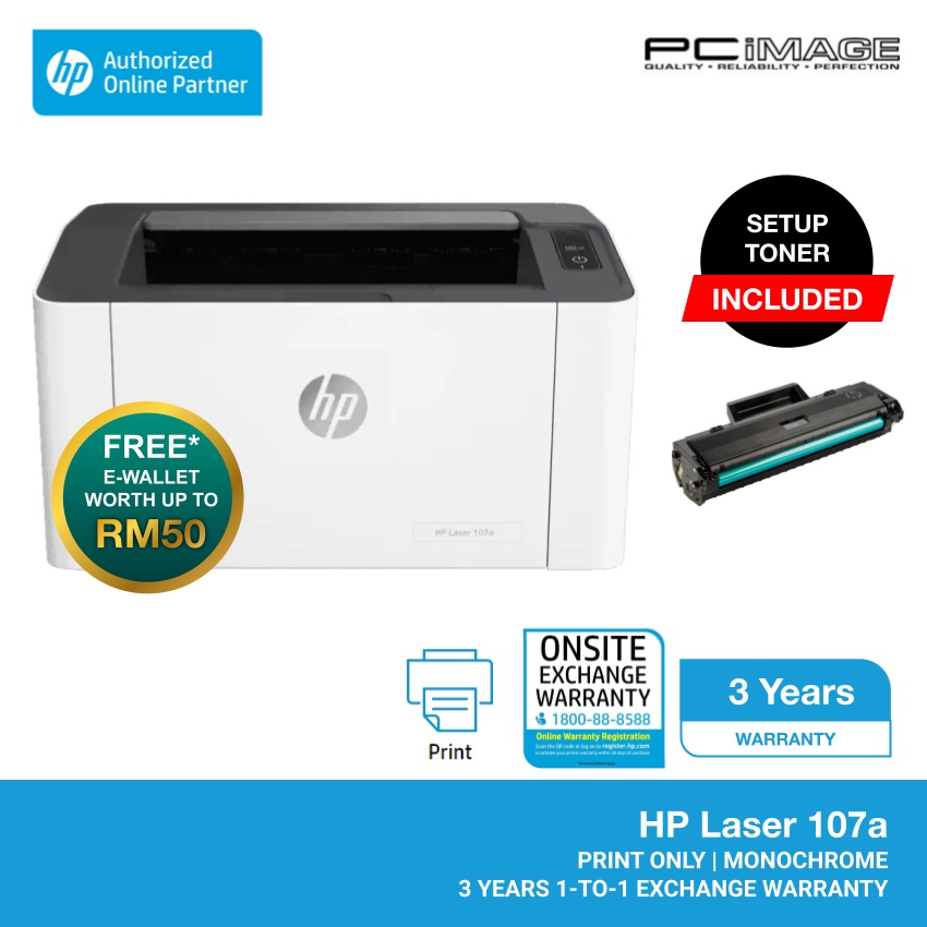 HP Laser Monochrome Laser Printer 107A
