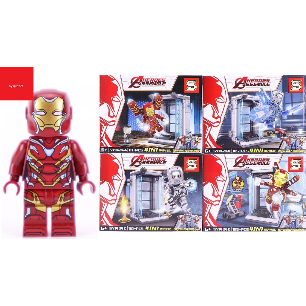 avengers endgame lego sets iron man hall of armor