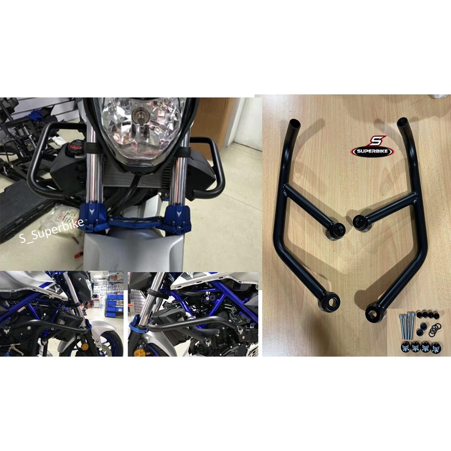 MT25 R25 MONORACK HEAVY DUTY RACK 2 ENGINE GUARD MT25 CRASH BAR