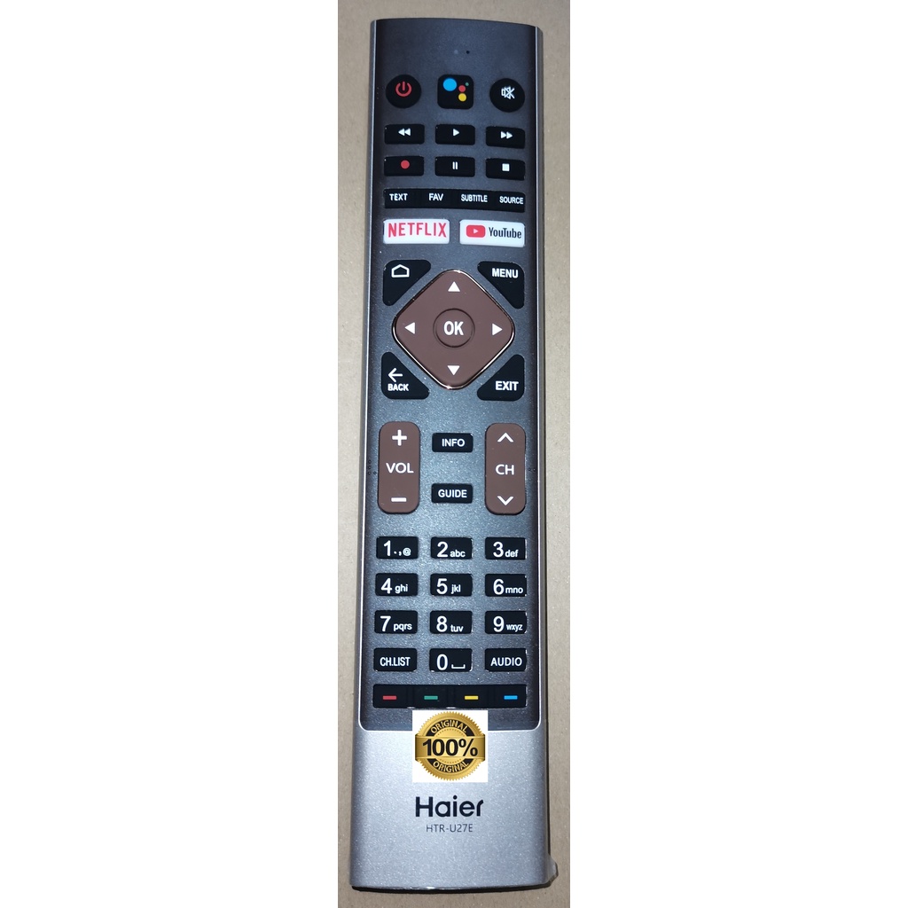 Haier Android Led Tv Remote Control HTR-U27E (Original) | Shopee Malaysia