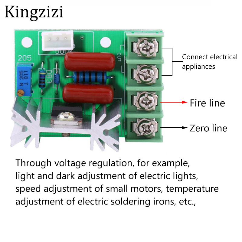 Must Premium AC 220V 2000W High Power SCR Voltage Regulator Dimming Dimmers Motor Speed Controller Governor Thermosta... - Image 2