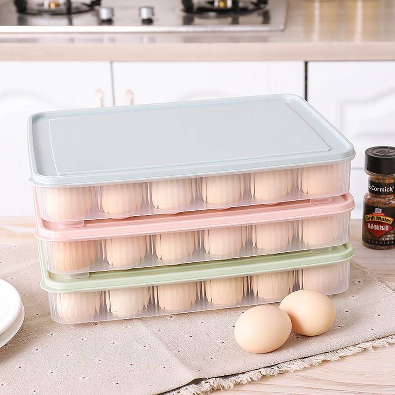 24 Grids Egg Storage Box Container Plastic Tupperware Bekas Telur Aston