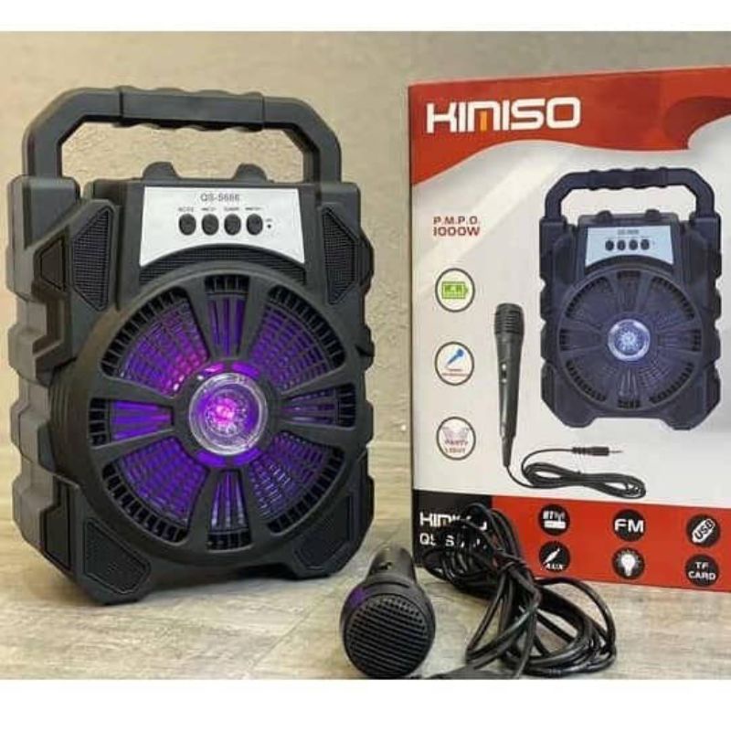 KIMISO QSS666 Portable Speaker Bluetooth/USB/TF/ Shopee Malaysia