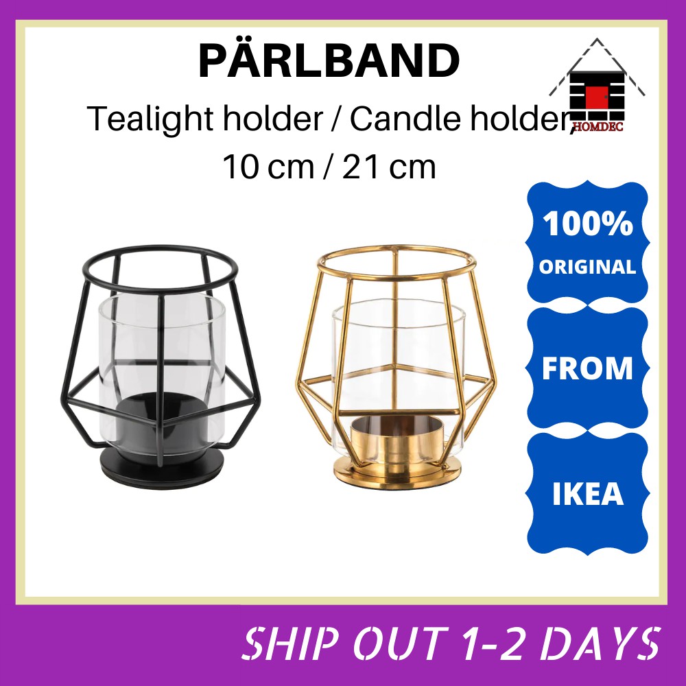 Ikea Parlband Tealight Holder Block Candle Holder 10 Cm Shopee Malaysia