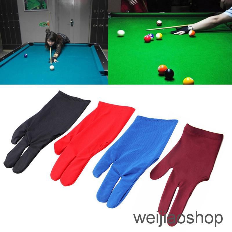 Snooker Pool Billard Handschuh Queue Shooter Spandex 3 Fi Handschuh Links R6Q7 