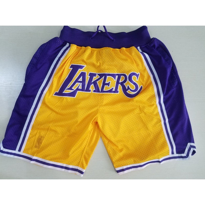 Cod Los Angeles Lakers Nba Basketball Shorts Sell Well Shopee Malaysia