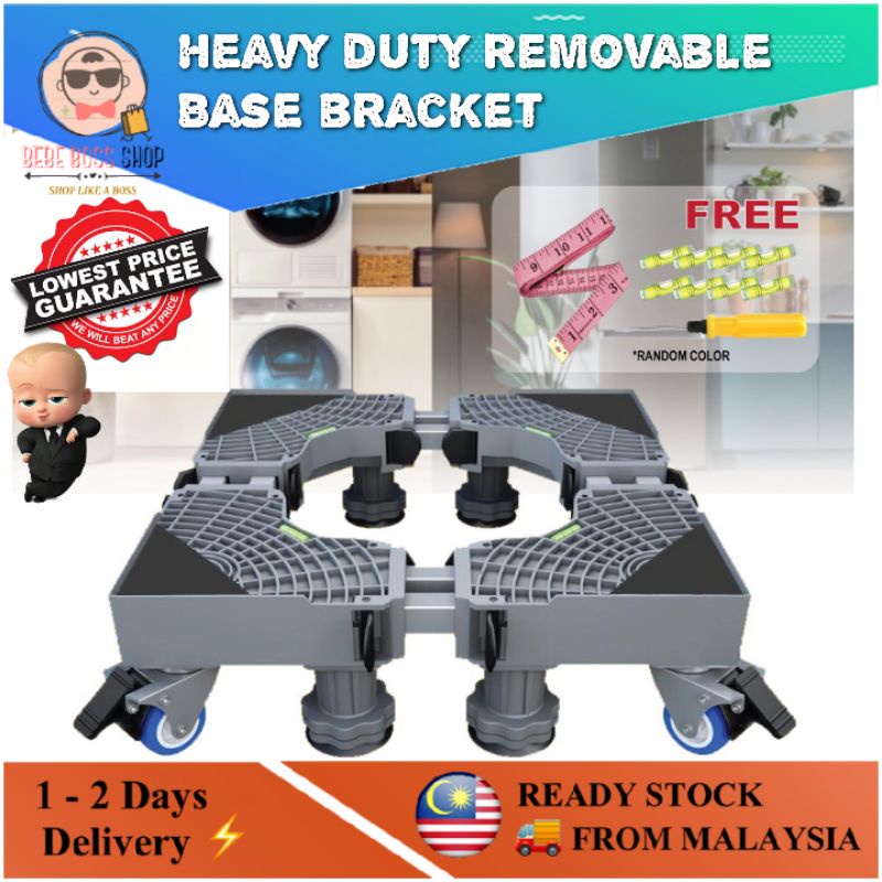 [😍🤑 Cheapest!] Heavy Duty Stainless Steel Washing Machine Base Bracket/Refrigerator