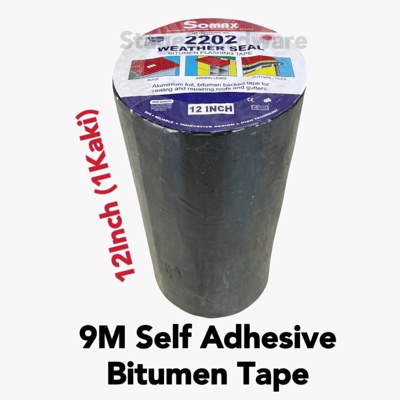 9M Somax Self Adhesive TAPE Fix Roof Leak Proof Solution Bitumen Tape ...