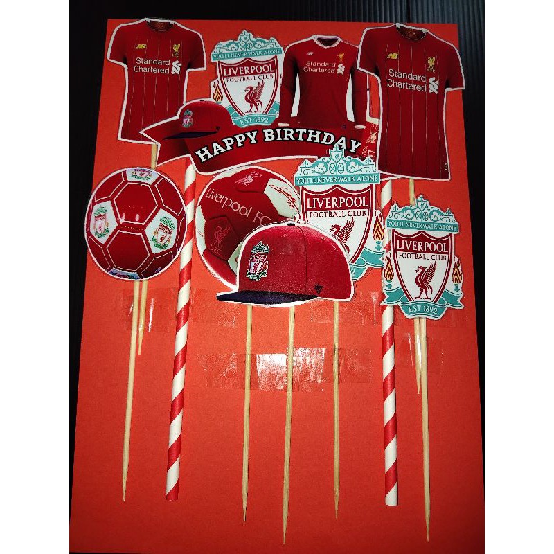 Buy Cake Topper Theme Liverpool Custom Name Seetracker Malaysia