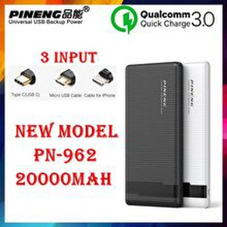 Pn920 20000mah Power Bank 2 Usb Output Built In Torch Light