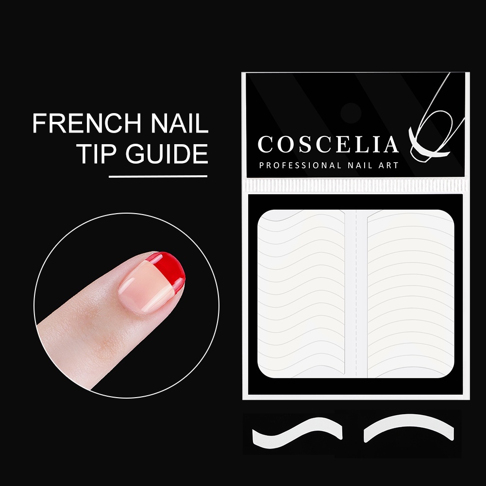 Coscelia 1Pcs French Nail Sticker Nail Art Tips Tape Sticker Guide Stencil 3D  Nail DIY Manicure | Shopee Malaysia