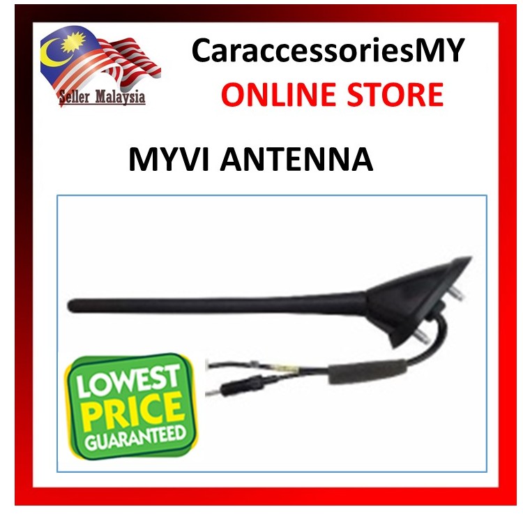 Antena Kereta Myvi Berlampu