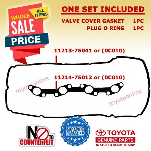 Innova 2.0 Fortuner 2.7 (06) Valve Cover Gasket (Roker Gasket) 11214