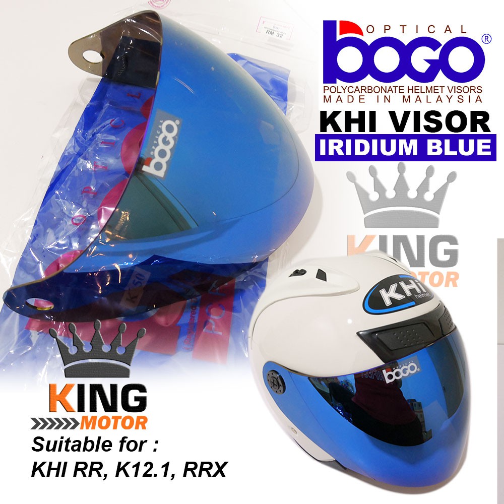 visor kyt tt course iridium blue