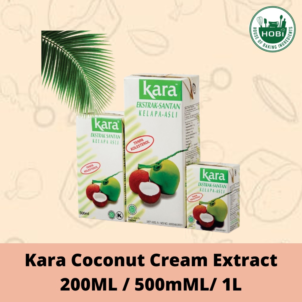 Kara Coconut Cream Extract 200ml 500ml 1l Shopee Malaysia