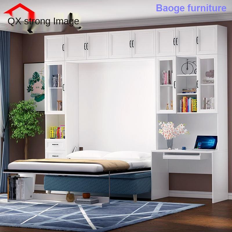 Ready Stock Wall Bed Sofa Desk Bookcase Combination Multifunctional Cabinet Integrated Invisible Small Apartment Foldin Shopee Malaysia