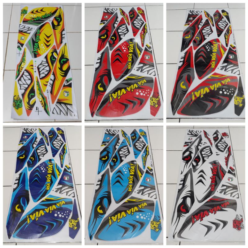 Striping lis variation sticker yamaha new vixion advance - vixion shark nva 2016 2017