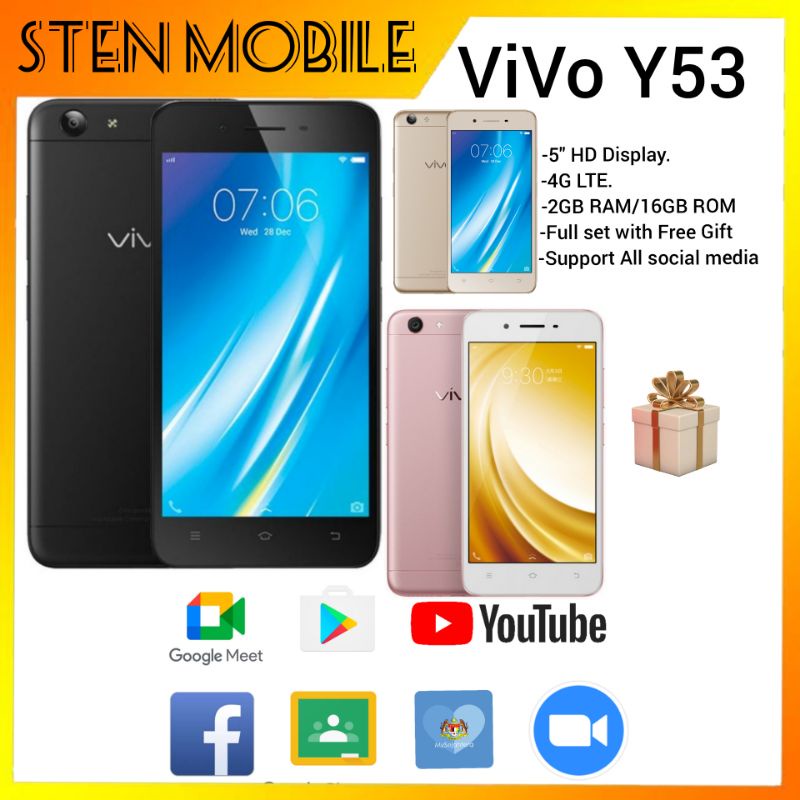 VIVO Y53 2GB RAM + 16GB MEMORY (Used) Shopee Malaysia