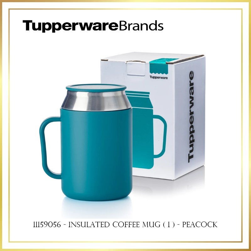 Insulated Coffee Mug 400ml Peacock With Box Shopee Malaysia 4876