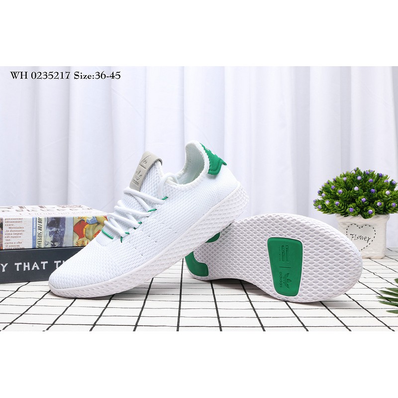 pharrell williams shoes white green