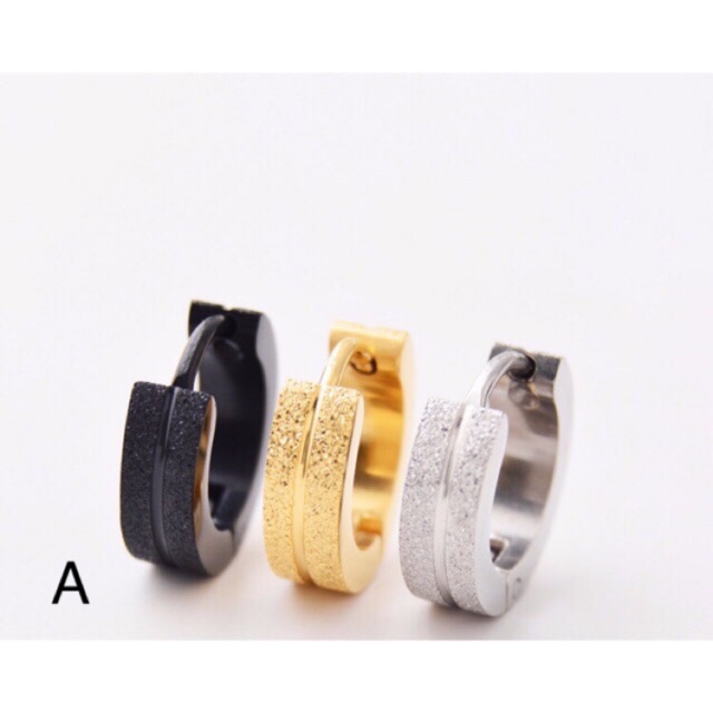 2pcs Titanium steel South Korea new earrings studs hook clip chandelier hoop drop men women钛钢 韩国新款耳钉 耳骨钉 舌钉 眉钉 耳扣