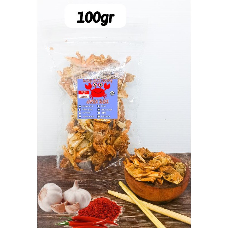 Baby CRAB KRISPY 100GR Halal Crab Crab Healthy SNACK Seafood