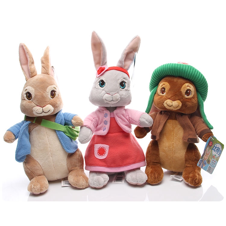 Peter Rabbit Doll Lilly Bobtail Benjamin Bunny Soft Stuffed Plush KIDS ...