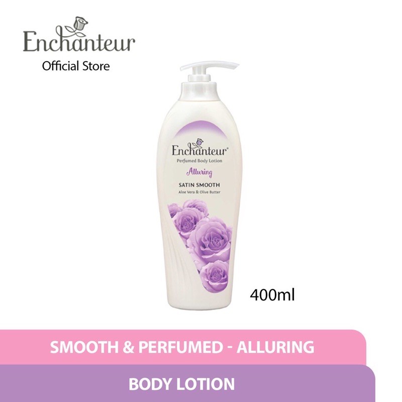 ENCHANTEUR Alluring Satin Smooth Perfumed Body Lotion (400ml) Shopee