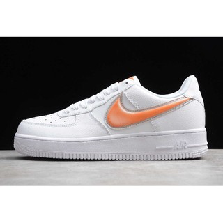 nike air force 1 low orange swoosh