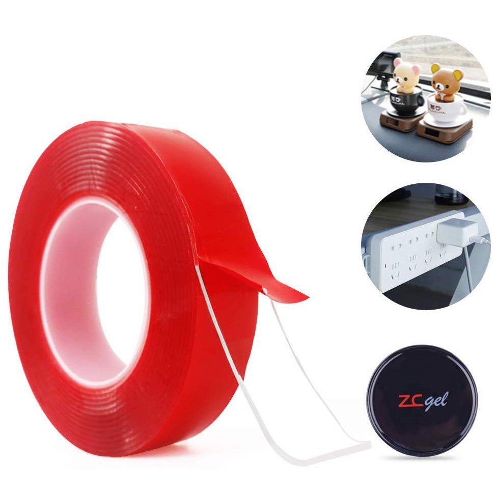 Multifunction Nano Removable Washable Tape Transparent Double Sided Gel