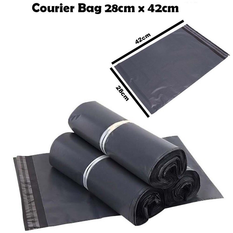 Size 28*42CM 100pcs Courier Bag / Beg Kurier / 快递袋 / Flyer Plastic Bag / Mailing Flyers