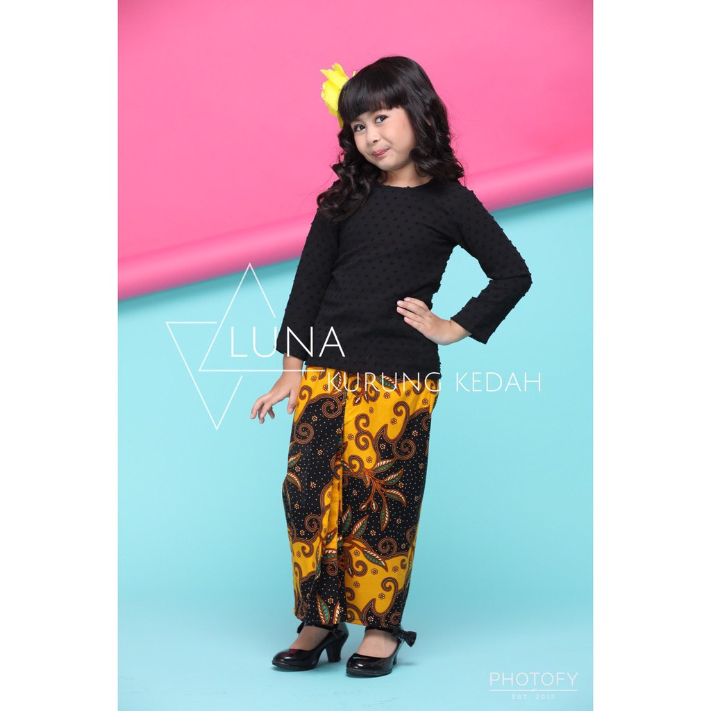  Baju  Kurung Kedah Batik  Premium Cotton Budak  Kanak kanak 