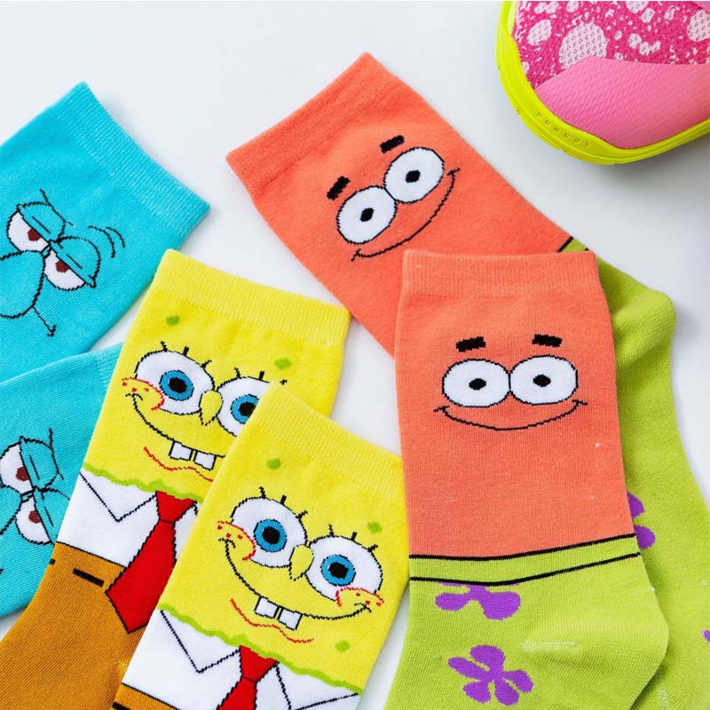 Funny socks ladies socks cartoon anime novelties Harajuku socks men and women breathable cotton hip hop socks gifts