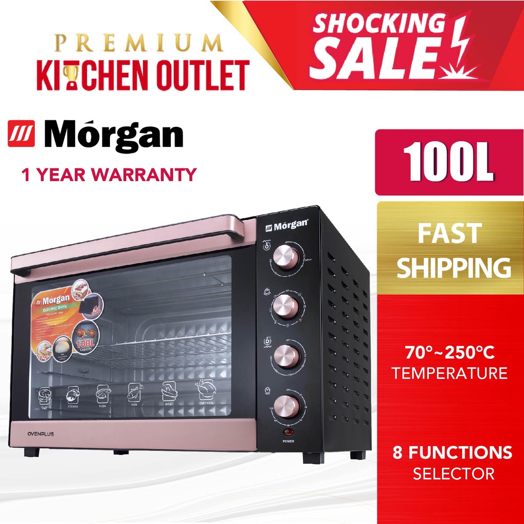 100L Electric Oven Convection Oven Rotisserie Function MEOGLAMO