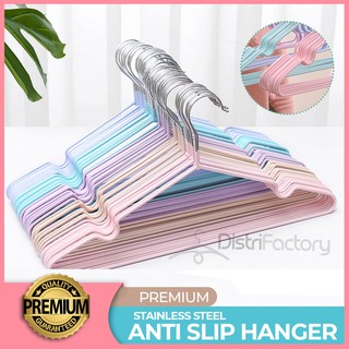 Hangers Premium Stainless Steel Anti Slip Hanger Baju [Ready Stock] High Quality Penyangkut Tudung