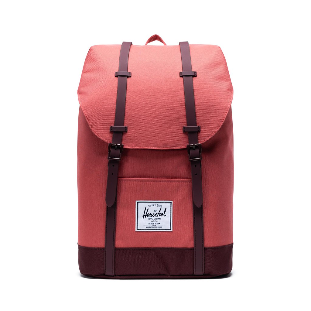 Herschel Unisex Travel Retreat Backpack - Mineral Red/Plum (19.5L ...