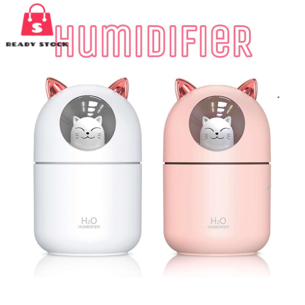 RSS_300mL DEER Cute Pet Air Humidifier Mini USB Air Diffuser Ultrasonic Car Air Freshener Aroma Mist Maker